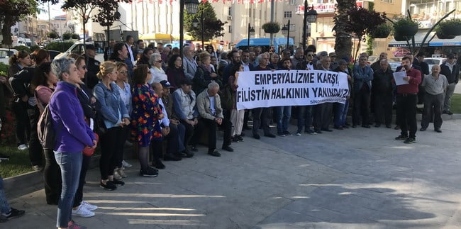 Sinop’ta CHP ve STK’lardan İsrail protestosu