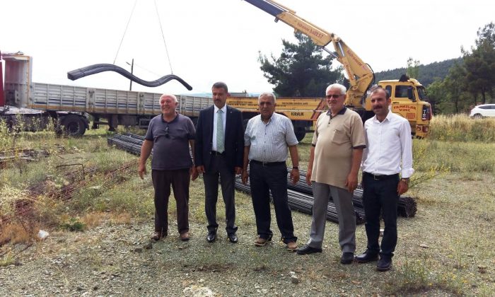 Belediyeden huzurevine 50 ton demir desteği