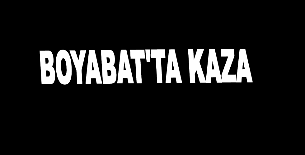 Boyabat’ta Kaza