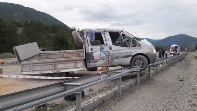 Boyabat Kastamonu yolunda kaza