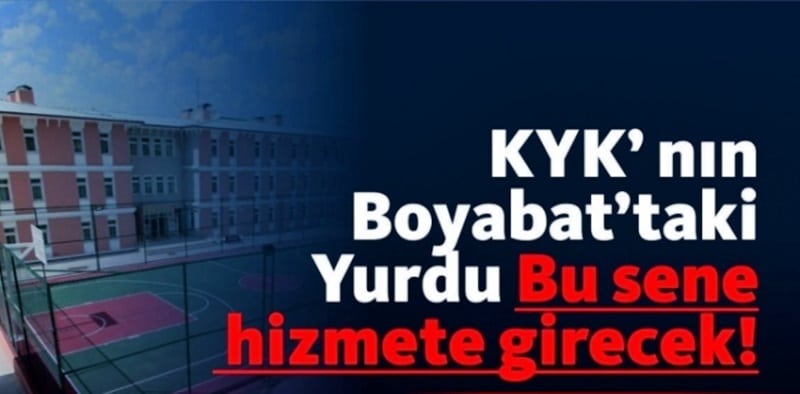 KYK Boyabat Yurdu Hizmete Giriyor