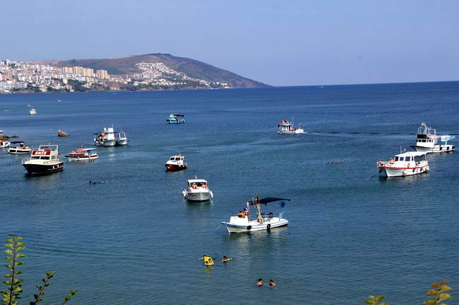 Sinop'ta bayram kalabalığı