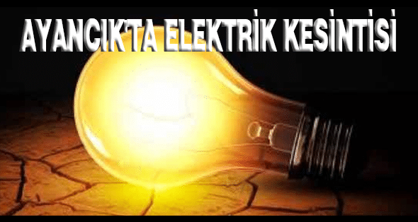 Ayancık’ta Elektrik Kesintisi