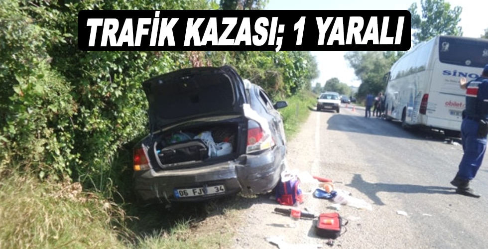 Erfelek’te Trafik Kazası; 1 Yaralı