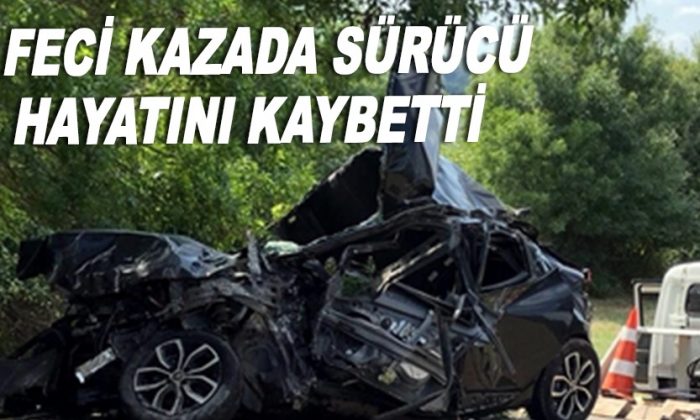 Feci kazada sürücü hayatını kaybetti