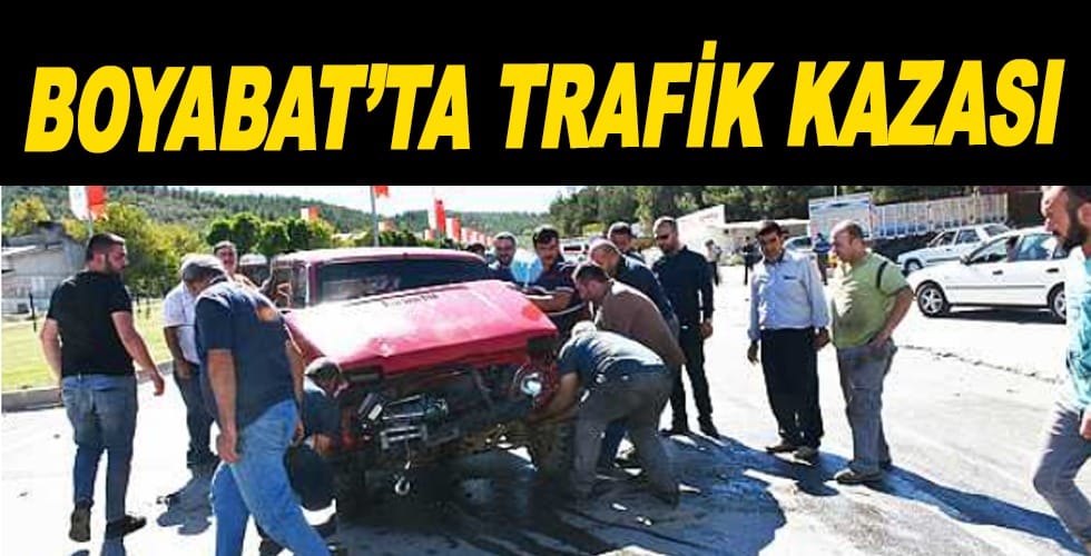 Boyabat’ta trafik kazası: 2 yaralı