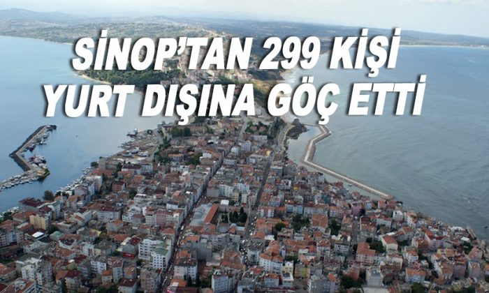 Sinop’tan 299 kişi yurt dışına göç etti