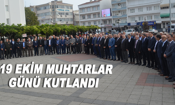 19 Ekim Muhtarlar günü kutlandı