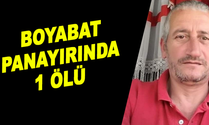Boyabat Panayırında 1 Ölü