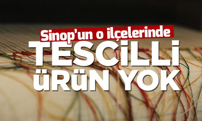 Sinop’un Türkeli ve Dikmen İlçelerinde Tescillenmiş Ürün Bulunmuyor