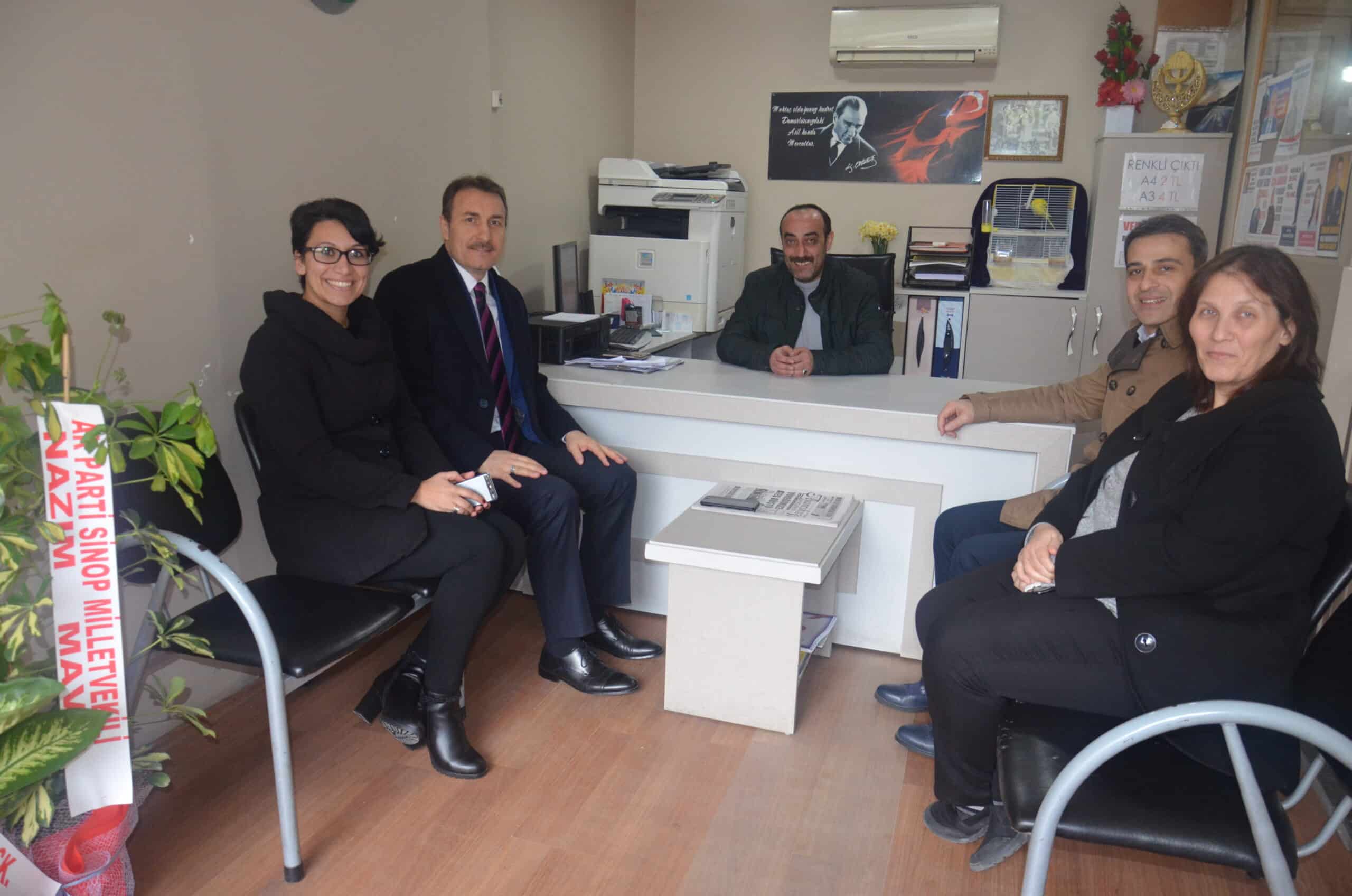Recep Ak'tan gazetemize ziyaret