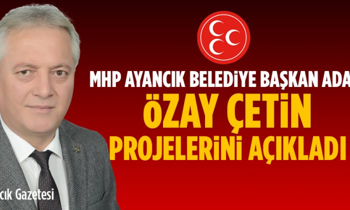 Özay Çetin Ayancık İçin Projelerini Anlattı