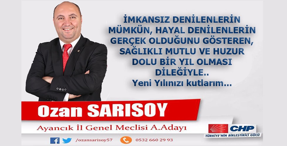 Ozan Sarısoy’dan Yeni Yıl Mesajı