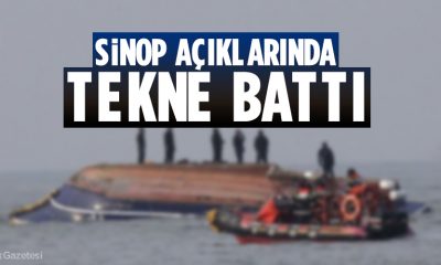 Sinop’a Kayıtlı Balıkçı Teknesi Battı