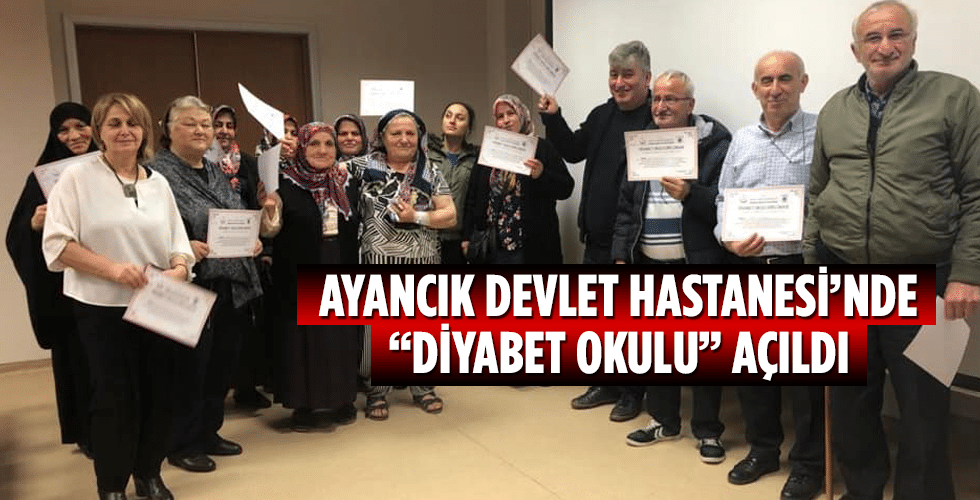 Ayancık Devlet Hastanesi’nde “Diyabet Okulu” açıldı