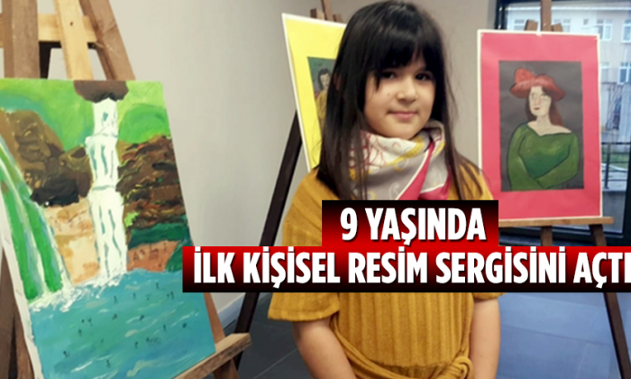 9 Yaşında, ilk kişisel resim sergisini açtı