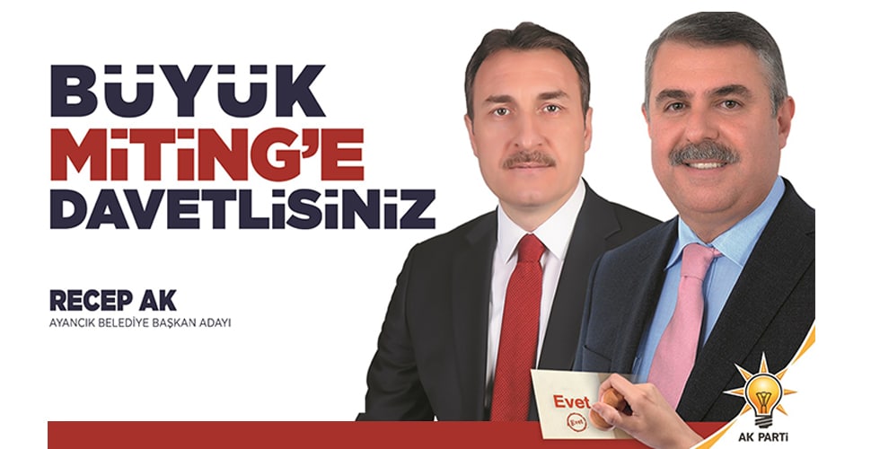 Ak Parti’den Ayancık Mitingine Davet