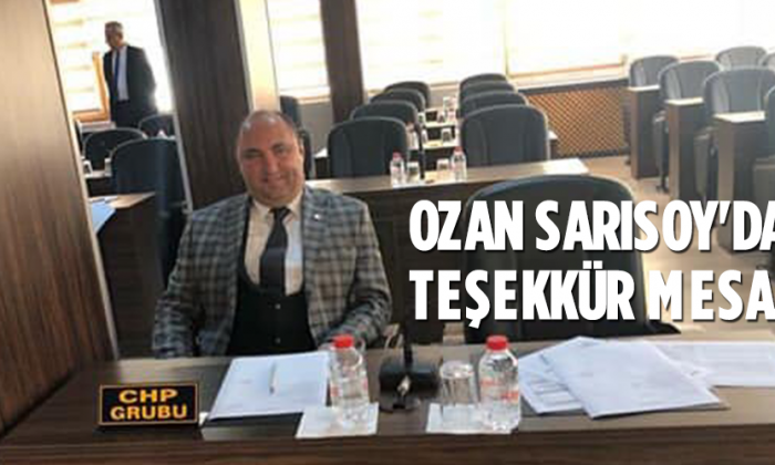 Ozan Sarısoy’dan Teşekkür Mesajı
