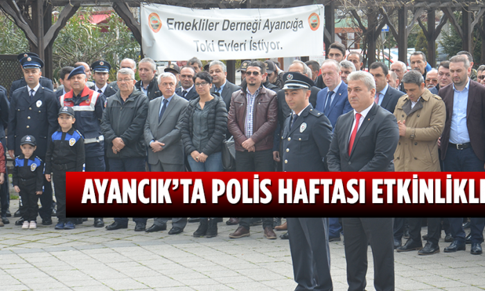 AYANCIK’TA POLİS HAFTASI ETKİNLİKLERİ