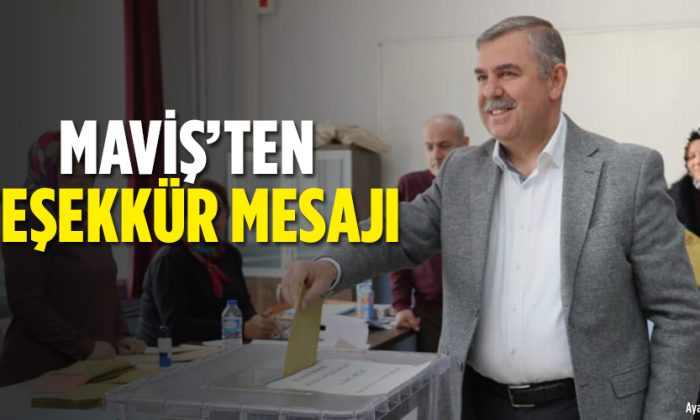 Nazım Maviş’ten Teşekkür Mesajı