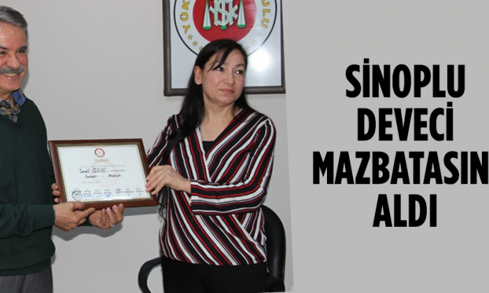Sinoplu Deveci mazbatasını aldı