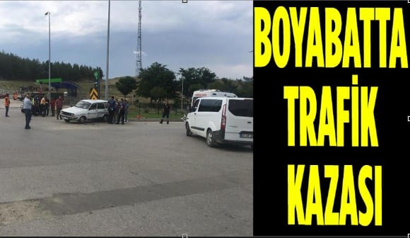 Boyabat Sanayi Kavşağında Trafik Kazası