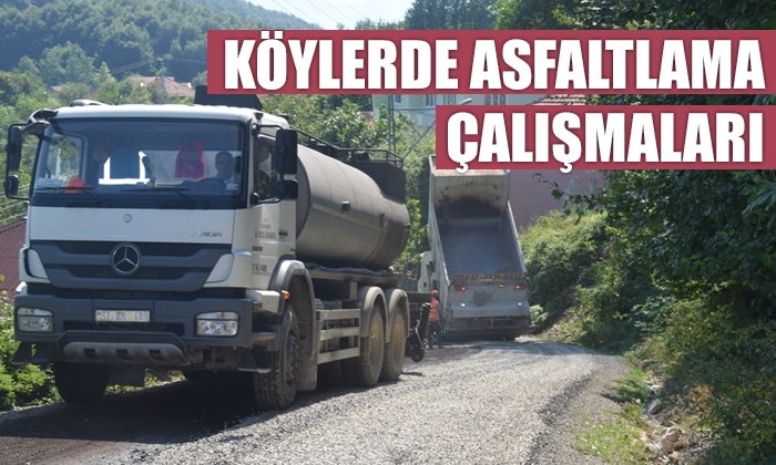 Yenigüler Köyünde Asfaltlama Çalışmaları