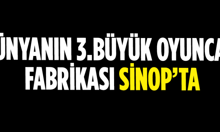 Dünyanın 3. büyük oyuncak firması Sinop’ta üretim yapacak