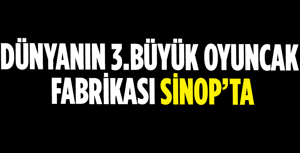 Dünyanın 3. büyük oyuncak firması Sinop’ta üretim yapacak