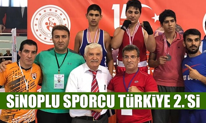 Sinoplu Sporcu Türkiye İkincisi Oldu