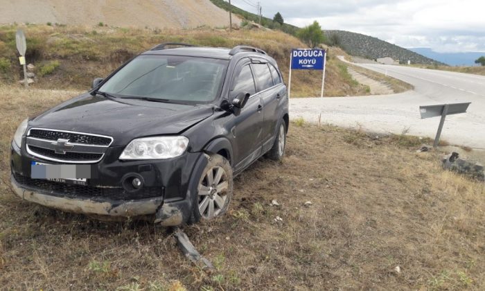 Boyabat Doğuca Köyü Girişinde Trafik Kazası :
