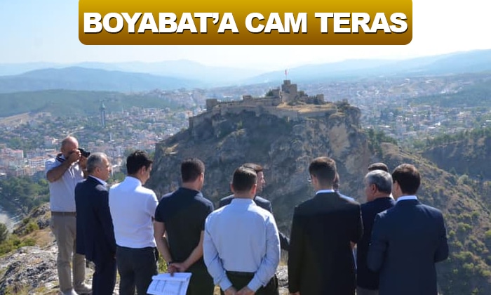 Boyabat Kırkızlar Kayası’na Cam Teras Yapılıyor