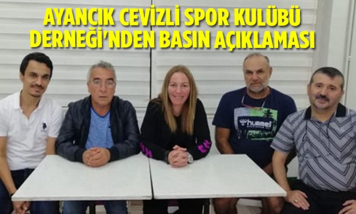 Ayancık Cevizli Spor Kulübü Derneği’nden basın açıklaması
