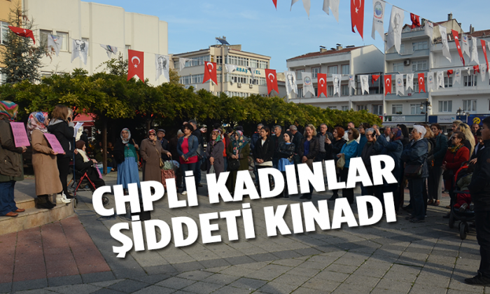 CHPli kadınlar şiddeti kınadı