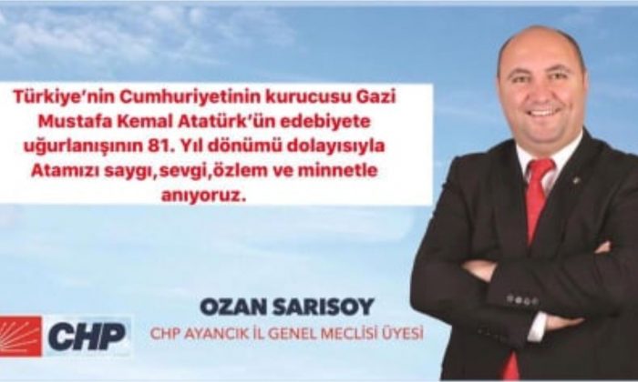 Sarısoy’dan 10 Kasım Mesajı