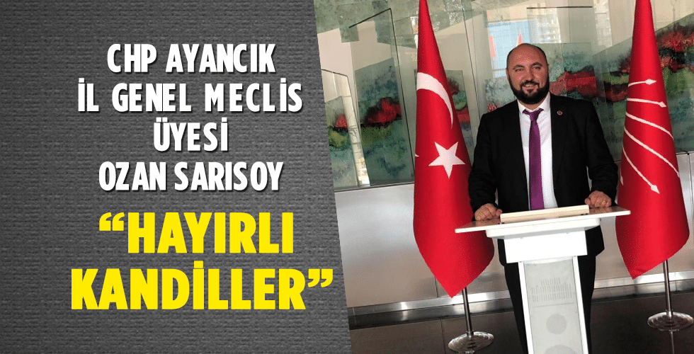 Sarısoy’dan Kandil Mesaji