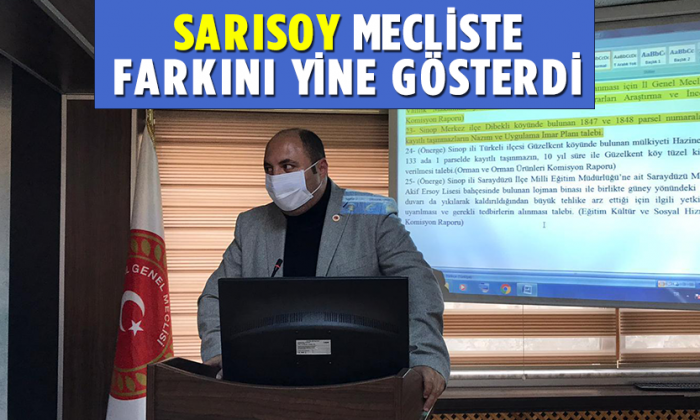 SARISOY’dan Anlamlı Konuşma