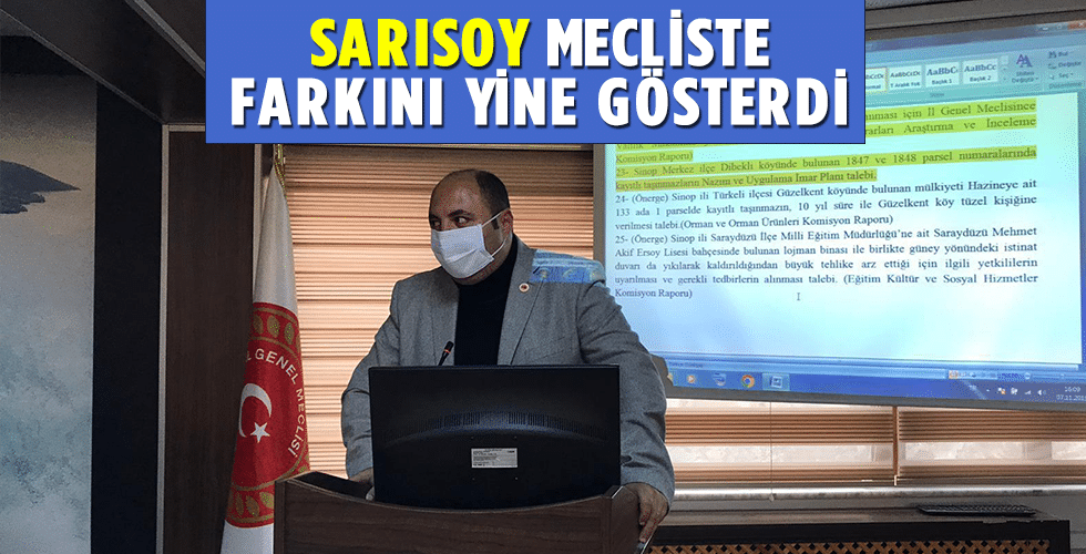 SARISOY’dan Anlamlı Konuşma