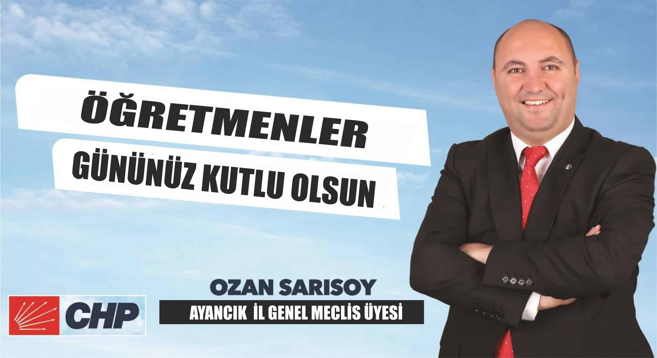 Sarısoy’dan Öğretmenler Günü Mesajı