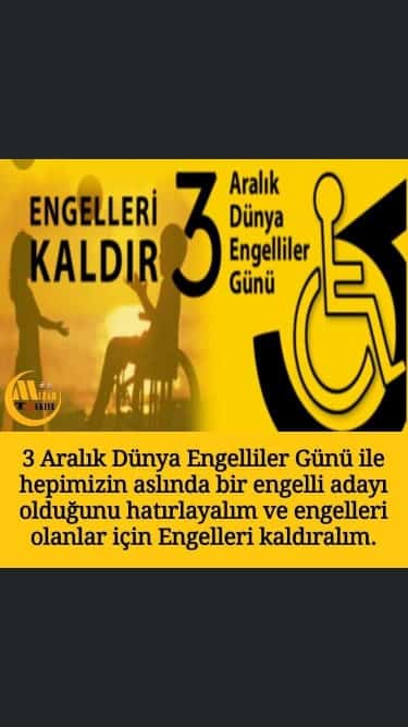 Sarısoy "Engelli Yoktur... Engeller vardır... Lütfen Biraz Empati"