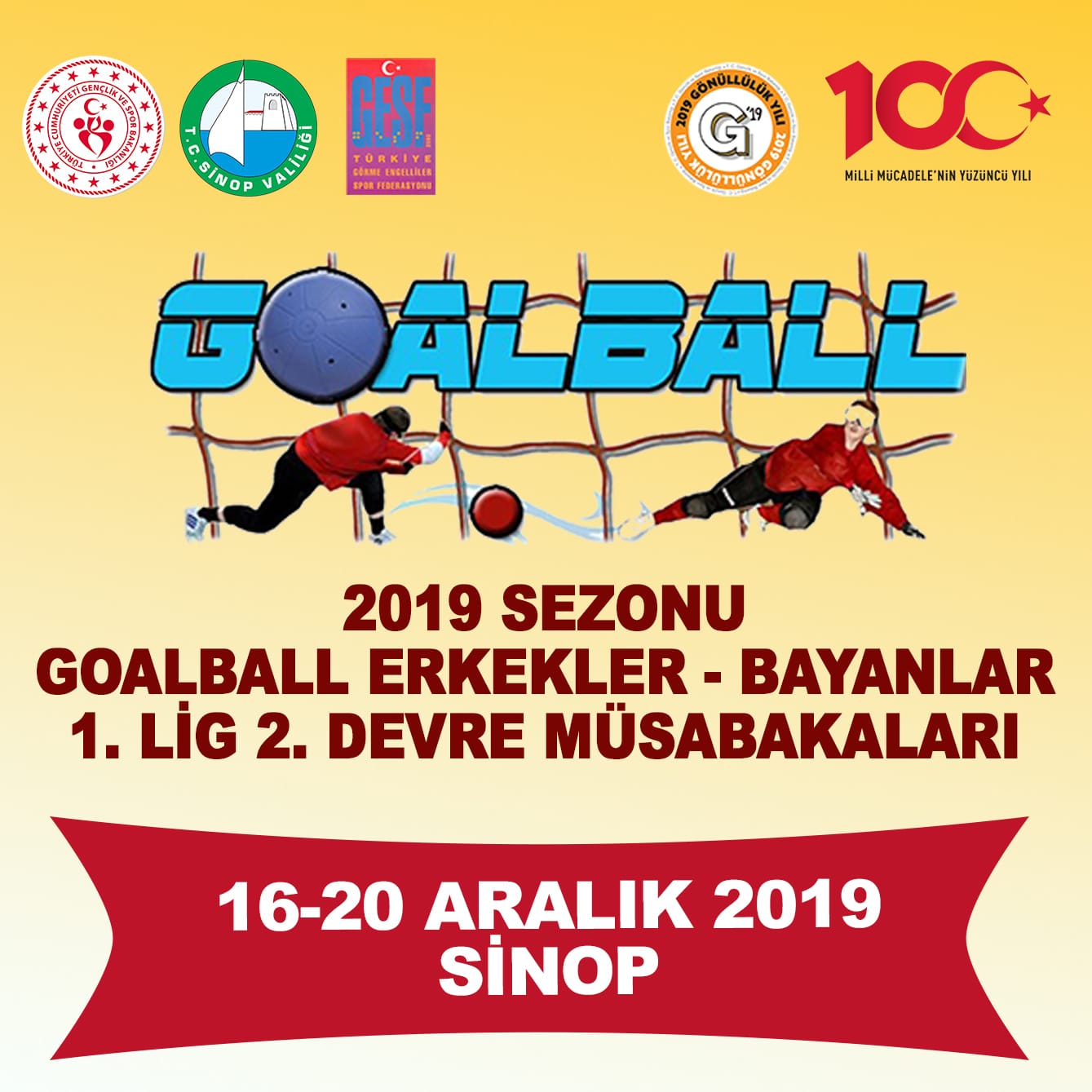 Sinop'ta Goalball Müsabakaları Başlıyor