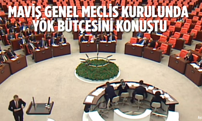 MAVİŞ MECLİS GENEL KURULUNDA YÖK BÜTÇESİNİ KONUŞTU