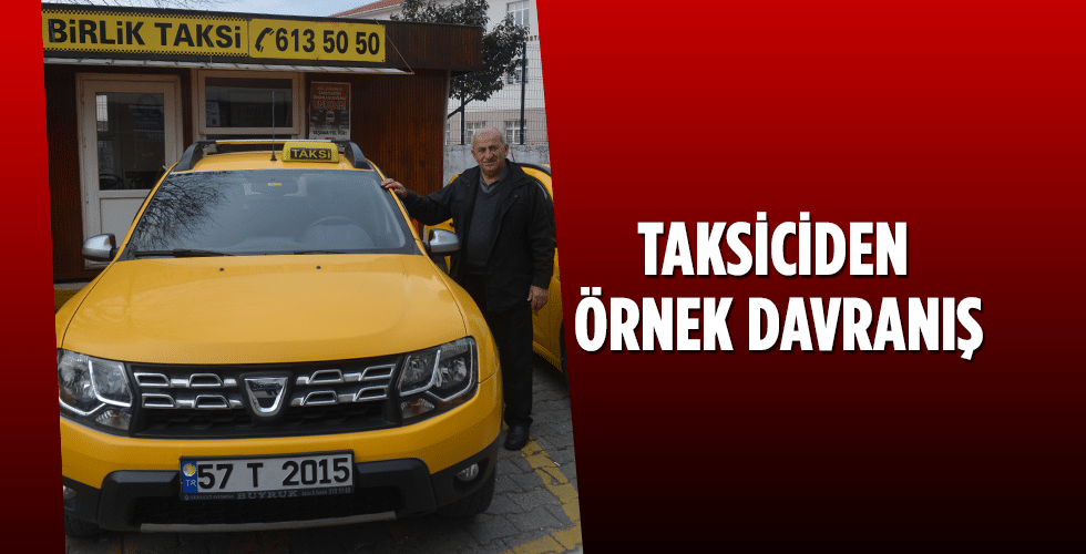 Taksiciden Örnek Davranış