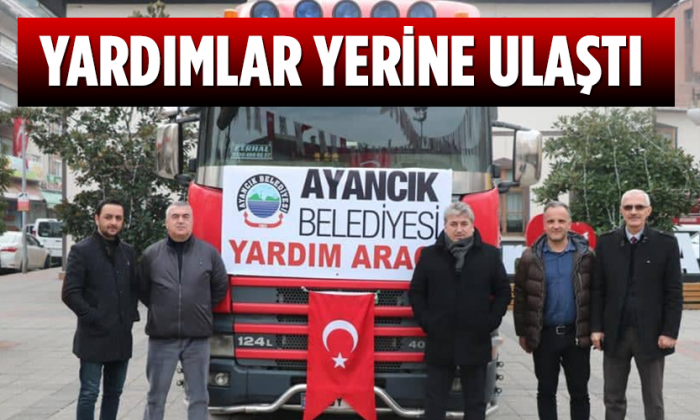YARDIMLAR YERİNE ULAŞTI