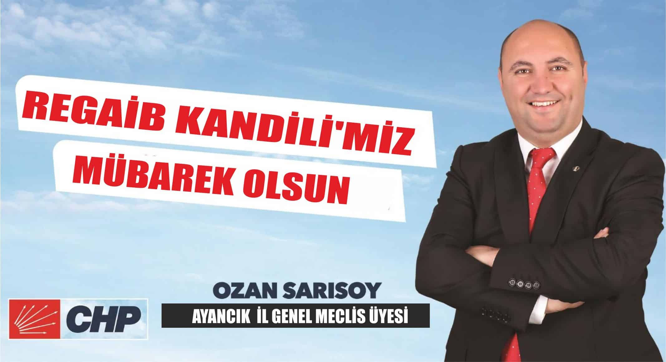 Sarısoy’dan Kandil Mesajı