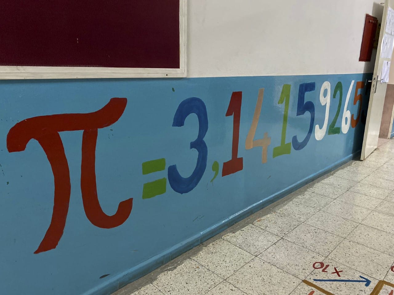 Bektaşağa Atatürk Ortaokulu'na Matematik Koridoru Oluşturuldu