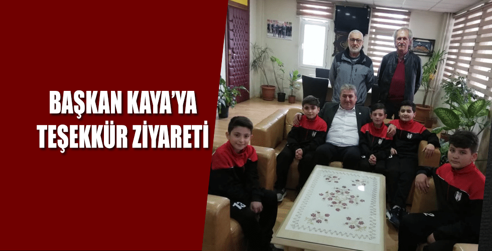 AYANCIK SPOR U-12 DEN TEŞEKKÜR ZİYARETİ