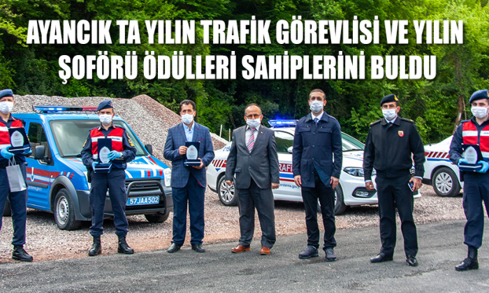 Ayancık’ta yılın trafik görevlisi ve yılın şoförü ödülleri sahiplerini buldu