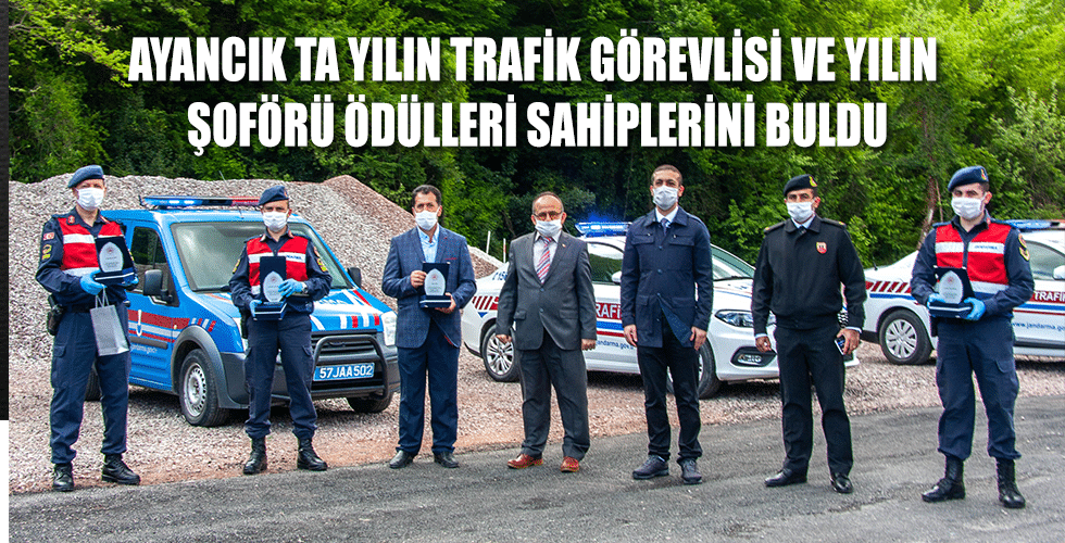 Ayancık’ta yılın trafik görevlisi ve yılın şoförü ödülleri sahiplerini buldu