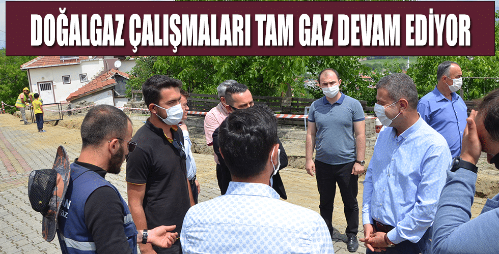 Doğalgaz Çalışmaları Tam Gaz Devam Ediyor